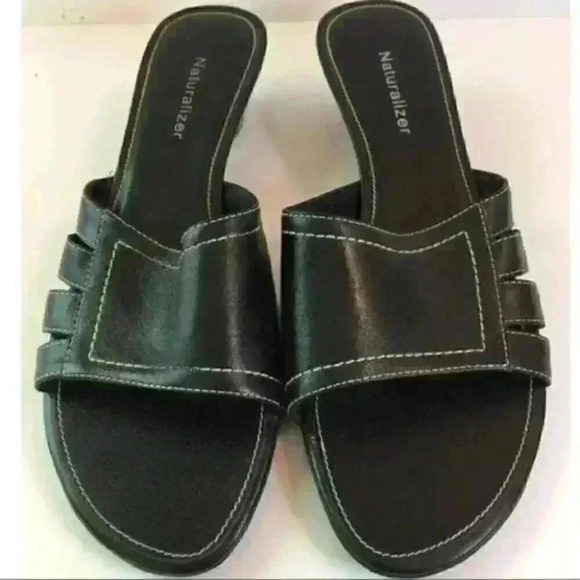 Naturalizer Parfait Black Leather Sz 7.5 Brazil - Picture 3 of 9